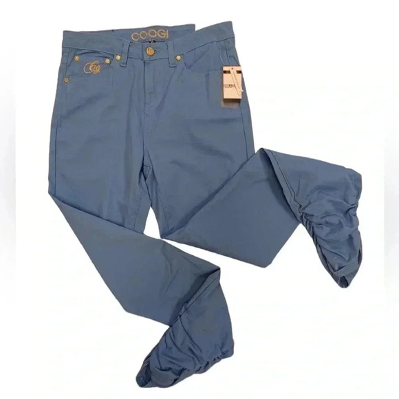 Coogie Blue  Embroidered High Waisted Skinny Jeans Size 11/12 - Picture 8 of 13